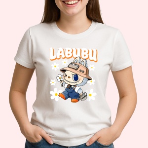 Tricou Labubu palarie tiger, Unisex Dama si Barbat | Copii - Img 2