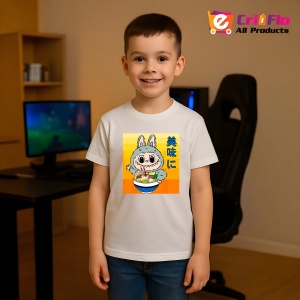 Tricou Labubu ramen, Unisex Dama si Barbat | Copii - Img 4