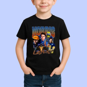 Tricou Lando Norris Ilustratie Masina Echipa Mclaren Formula 1, Copii | Dama | Barbat - Img 2