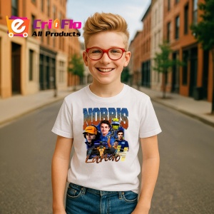 Tricou Lando Norris Ilustratie Masina Echipa Mclaren Formula 1, Copii | Dama | Barbat - Img 6