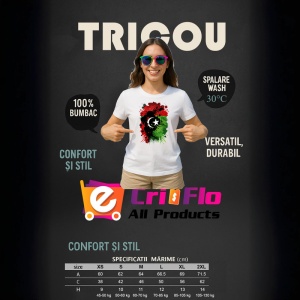 Tricou Libya Steag Splash Art, Copii | Dama | Barbat - Img 12