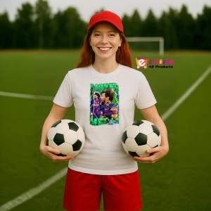 Tricou Lionel Messi Ball - Copii | Dama | Barbat - Img 2