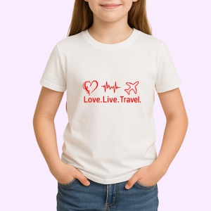 Tricou Love Live Travel - Copii | Dama | Barbat