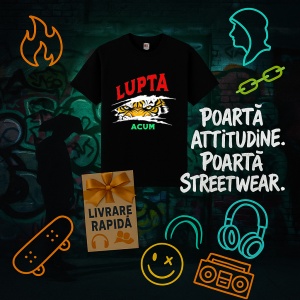 Tricou Lupta Acum Negru, FIGHT FOR EVERY SPACE Negru, Copii | Dama | Barbat - Img 6