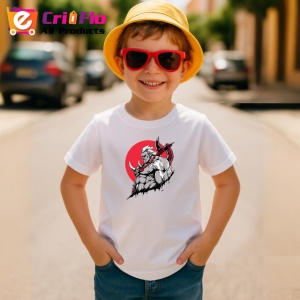 Tricou Luptator Minotaur Furios Fundal Gri Rosu, din bumbac 100% , tricou alb pentru Copii | Dama | Barbat - Img 3