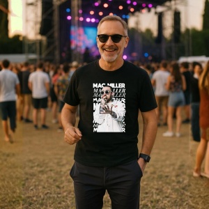Tricou Mac Miller v3, muzica Nu Metal, Dama | Barbat | Copii, Culoare Negru - Img 9
