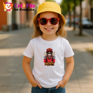 Tricou Maimuta Cool Haine Rosii Stil Urban V1, din bumbac 100% , tricou alb pentru Copii | Dama | Barbat - Img 5