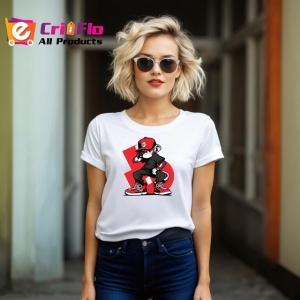 Tricou Maimuta Cool Stil Urban Haine Rosii, din bumbac 100% , tricou alb pentru Copii | Dama | Barbat - Img 8