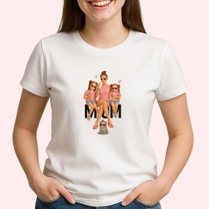 Tricou Mamica fericita - Copii | Dama | Barbat