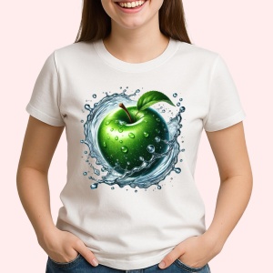 Tricou Mar verde si val de prospetime, Fructe, Copii | Dama - Img 2