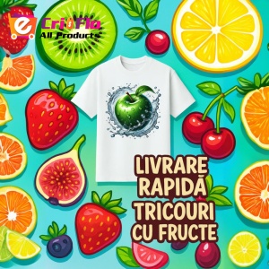 Tricou Mar verde si val de prospetime, Fructe, Copii | Dama - Img 12