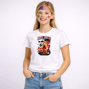Tricou Marcel Sabitzer Austria World Cup Fifa 2026, din bumbac 100%, tricou alb, Copii | Dama | Barbat