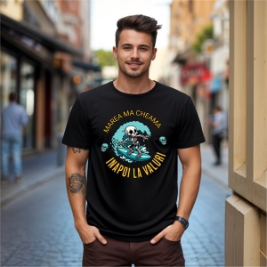 Tricou Marea Ma cheama inapoi la valuri Negru, Ocean Calling Negru, Copii | Dama | Barbat - Img 6