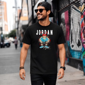 Tricou Mario Musculos Stil Urban Air Graffiti, din bumbac 100%, tricou negru, Copii | Dama | Barbat - Img 5