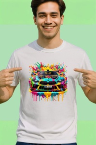 Tricou Masina sport tuning in stil pop art graffiti Copii | Dama | Barbat - Img 2