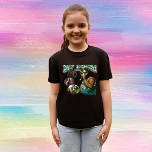 Tricou MF DOOM - Green Mask, muzica Hip-Hop / Drill, Dama | Barbat | Copii, Culoare Negru - Img 4