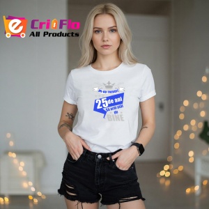 Tricou Mi Au Trebuit 25 De Ani Bine, din bumbac 100%, tricou alb, Dama | Barbat - Img 5