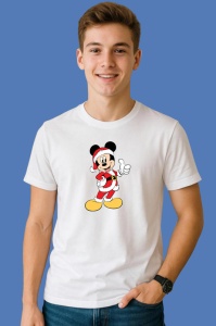 Tricou Mickey Mos Craciun Vesel, din bumbac 100% Copii | Dama | Barbat
