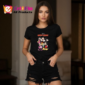 Tricou Mickey Mouse personajul iconic Disney alaturi de prietenii sai, Copii | Dama | Barbat , tricou negru - Img 7