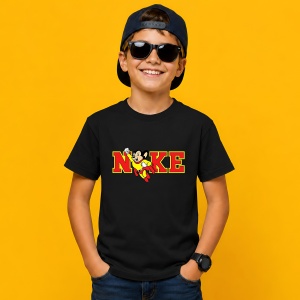 Tricou Mickey Mouse Retro Yellow Urban Vibe Classic Art, din bumbac 100%, tricou negru, Copii | Dama | Barbat