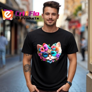 Tricou Motocicleta pe plaja stil retro cu palmieri Copii | Dama | Barbat, culoare negru - Img 6