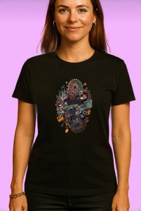 Tricou Music Clef Colorat Cu Note, Copii | Dama | Barbat, culoare negru - Img 4