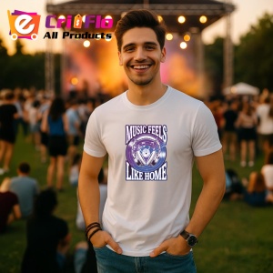 Tricou Music Feels Like Home Boxe Violet, Copii | Dama | Barbat - Img 6