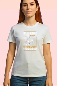Tricou Music Is Therapy Desen Creion, Copii | Dama | Barbat - Img 4