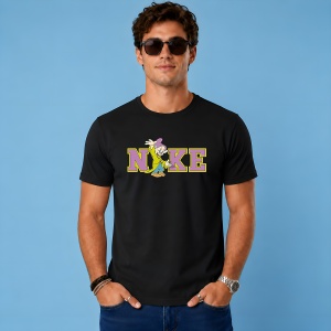 Tricou Mutulica Saluta Logo Mov Galben, din bumbac 100%, tricou negru, Copii | Dama | Barbat - Img 3