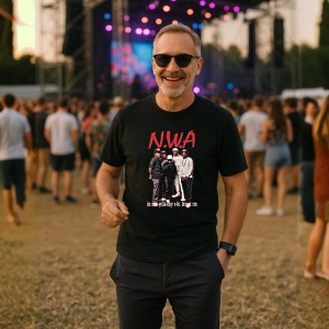 Tricou N.W.A, muzica Hip-Hop / Rap (Will Smith), Dama | Barbat | Copii, Culoare Negru - Img 8