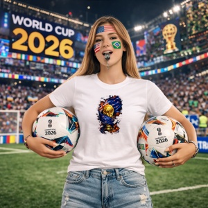 Tricou New Zeland World Cup Fifa 2026, din bumbac 100%, tricou alb, Copii | Dama | Barbat - Img 9