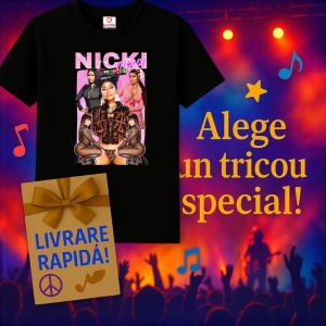 Tricou Nirvana - Yellow Background, muzica Hip-Hop / Trap, Dama | Barbat | Copii, Culoare Negru - Img 7