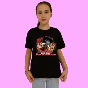 Tricou Notorious B.I.G. - Red Theme, muzica Alternative / Electropop / Rap Rock, Dama | Barbat | Copii, Culoare Negru - Img 2