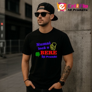 Tricou numai inca o bere iti promit mesaj pentru petreceri, Copii | Dama | Barbat , tricou negru - Img 7