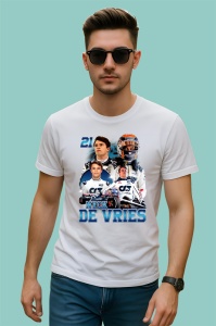 Tricou Nyck De Vries Colaj Costum Alb Echipa Formula 1, Copii | Dama | Barbat - Img 2