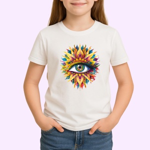 Tricou ochi mandala floare soare radianta, Copii | Dama | Barbat - Img 3