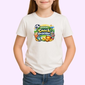 Tricou Official Snack Provider Minge Fotbal Amuzant, din bumbac 100% , tricou alb pentru Copii | Dama | Barbat - Img 2