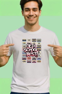 Tricou Old School Best Casete Retro, Copii | Dama | Barbat - Img 2