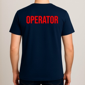 Tricou OPERATOR, Personalizat | Unisex Dama si Barbat, Albastru Inchis