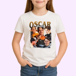 Tricou Oscar Piastri Poster Colaj Echipa Mclaren Portret Formula 1, Copii | Dama | Barbat - Img 3