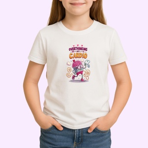 Tricou Overthinking My Cardio Pisica Pe Role, Copii | Dama | Barbat - Img 3
