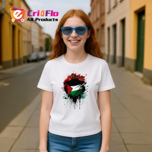 Tricou Palestine Steag Splash Art, Copii | Dama | Barbat - Img 9