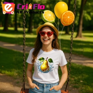 Tricou Para galbena si stropi stralucitori, Fructe, Copii | Dama - Img 9