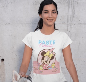 Tricou Pascal Dama Personalizat - Paște cu O Notă Personală! - din bumbac, personalizat - Cadou - Img 3