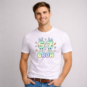 Tricou Paste 67 Roblox Boy Bundle Neon Splash Style, din bumbac 100%, tricou alb, Copii | Dama | Barbat