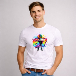 Tricou Paste 67 Roblox Boy Pastel Splash Street Vibe, din bumbac 100%, tricou alb, Copii | Dama | Barbat - Img 2