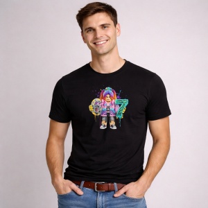 Tricou Paste 67 Roblox Girl Rainbow Drip Urban Style, din bumbac 100%, tricou negru, Copii | Dama | Barbat
