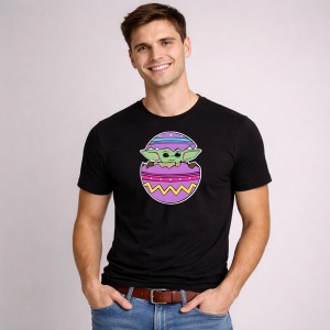 Tricou Paste Baby Yoda Grogu Paste Ou Spart Colorat, din bumbac 100%, tricou negru, Copii | Dama | Barbat