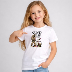 Tricou Paste Bigfoot Iepuras Quick Hide Eggs Paste, din bumbac 100%, tricou alb, Copii | Dama | Barbat