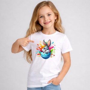 Tricou Paste Bugs Bunny Paste Ou Colorat Graffiti, din bumbac 100%, tricou alb, Copii | Dama | Barbat - Img 2